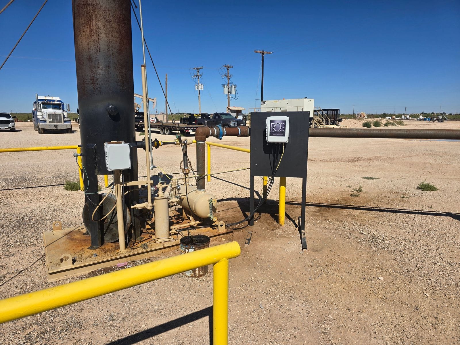 A ROS BMS controller on an enclosed combustor in the Permian Basin